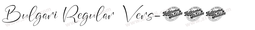 Bulgari Regular Vers字体转换